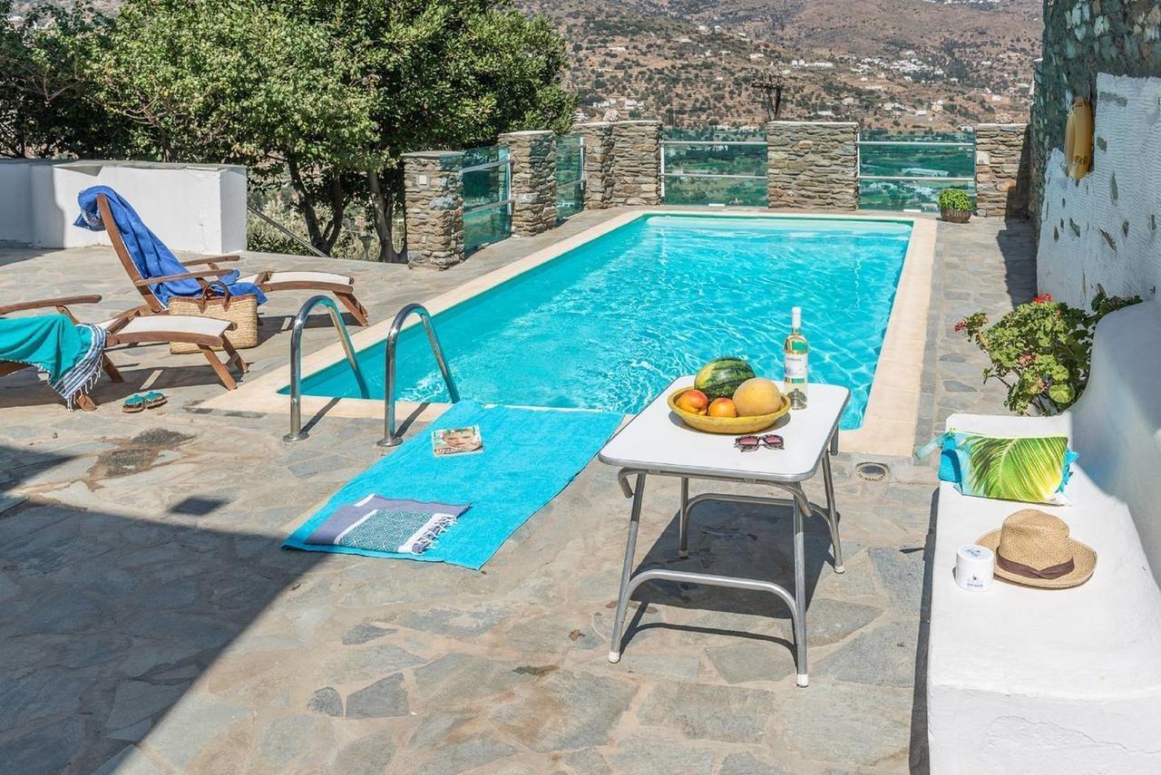 "Aura" Apt In Stone Tower 1690 • Andros Aidonia  Esterno foto