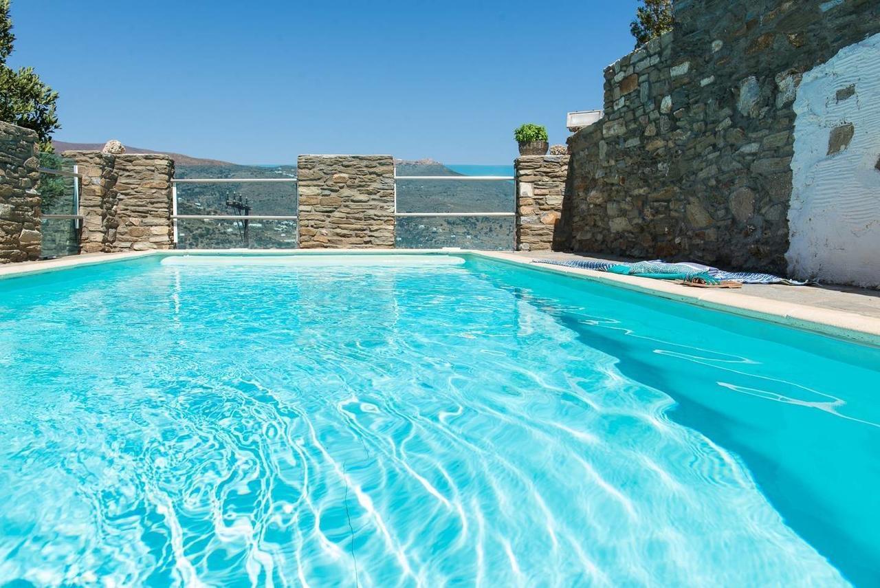 "Aura" Apt In Stone Tower 1690 • Andros Aidonia  Esterno foto