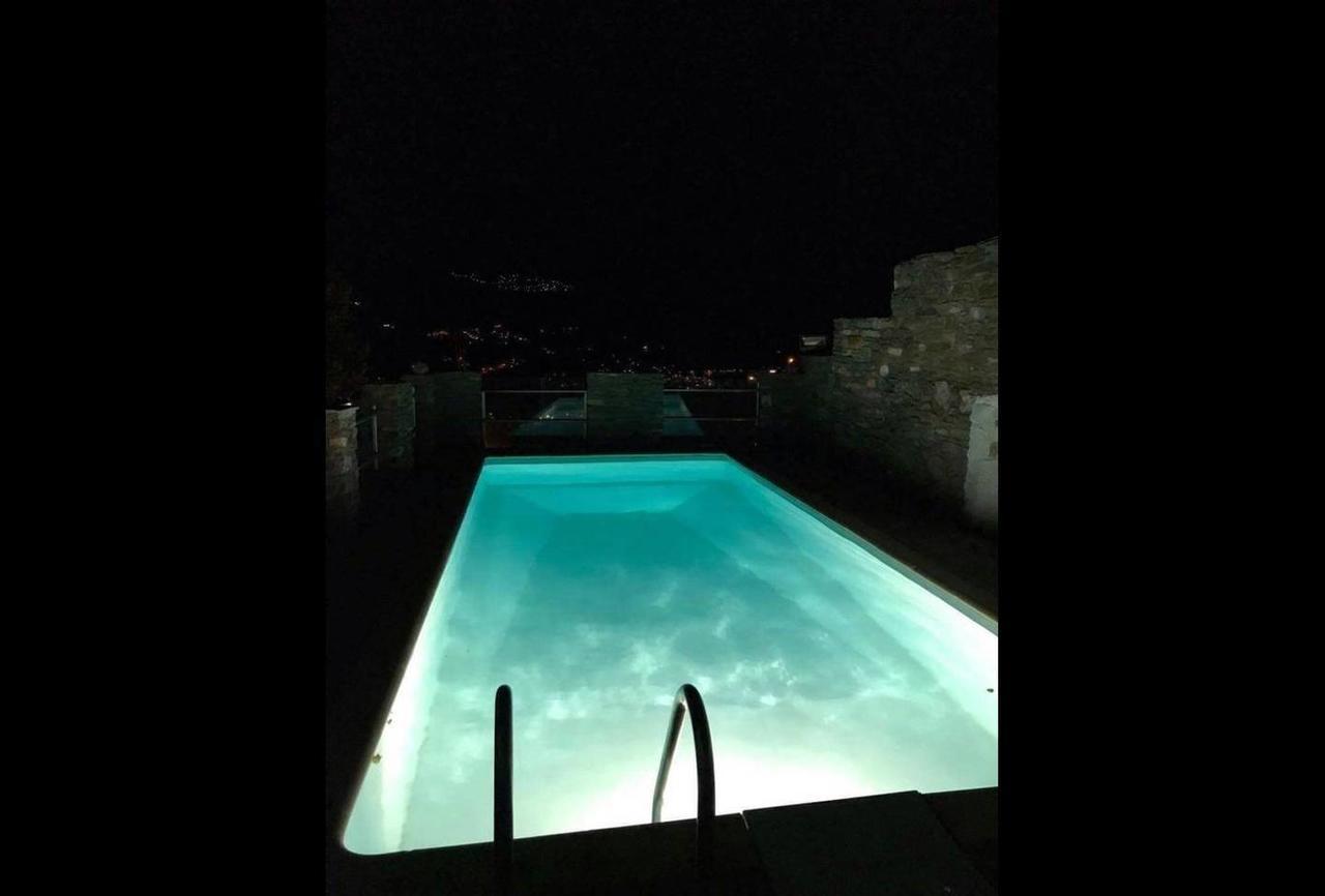 "Aura" Apt In Stone Tower 1690 • Andros Aidonia  Esterno foto